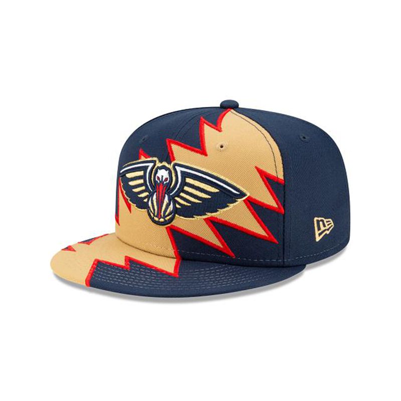 NBA New Orleans Pelicans Flash 9Fifty Snapback (IVH7196) - Blue New Era Caps